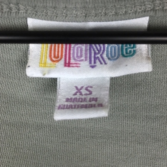 LULAROE Classic T Shirt Short Sleeve Supply Logo Consultant Rainbow Size XS NWT - Picture 5 of 9